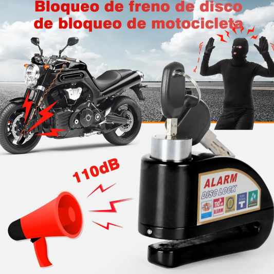 Candado de Alarma para Motocicleta – Bloqueo de Disco con Alarma