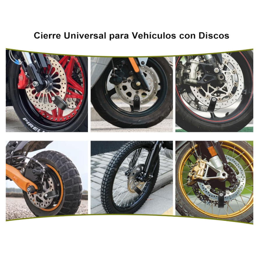 Candado de Alarma para Motocicleta – Bloqueo de Disco con Alarma