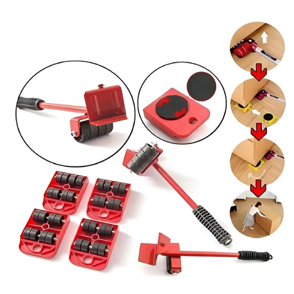 Set de Ruedas para Transporte y Movimiento de Muebles