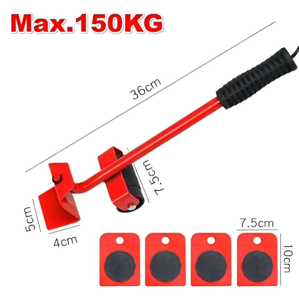 Set de Ruedas para Transporte y Movimiento de Muebles