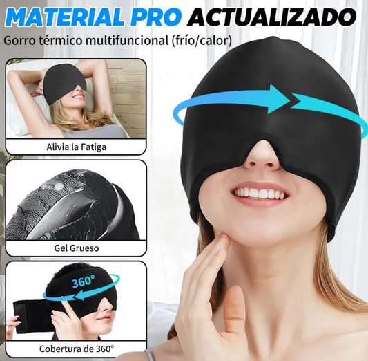 Gorro Terapéutico para Migraña y Dolor de Cabeza – Compresa Fría