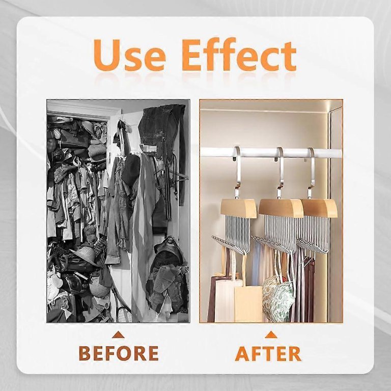 Gancho Perchero De Madera Closet 360x2 Organizador