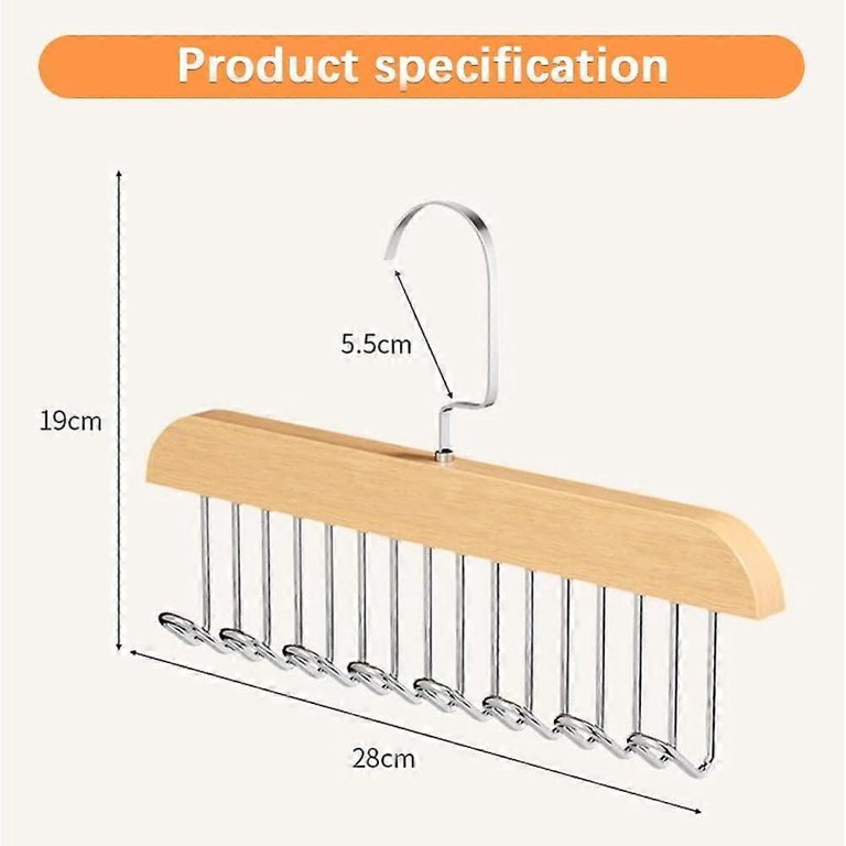 Gancho Perchero De Madera Closet 360x2 Organizador